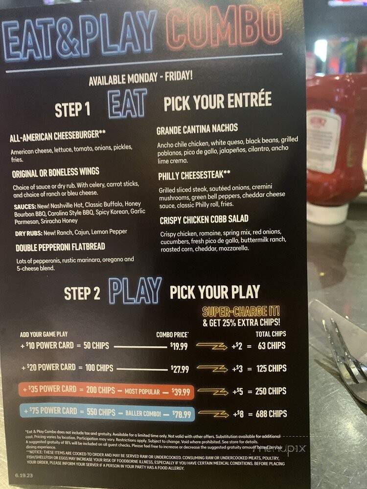 Dave & Buster's - Kansas City, KS menu_pic