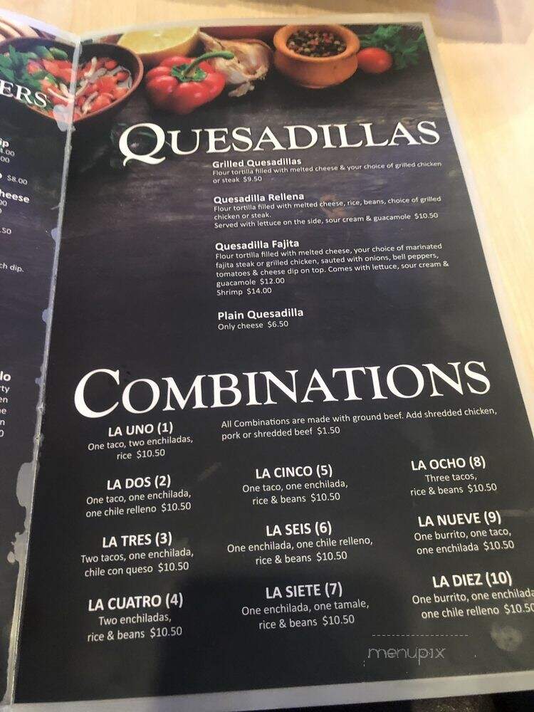 Dos Reales Authentic Mexican - Shawnee Mission, KS menu_pic