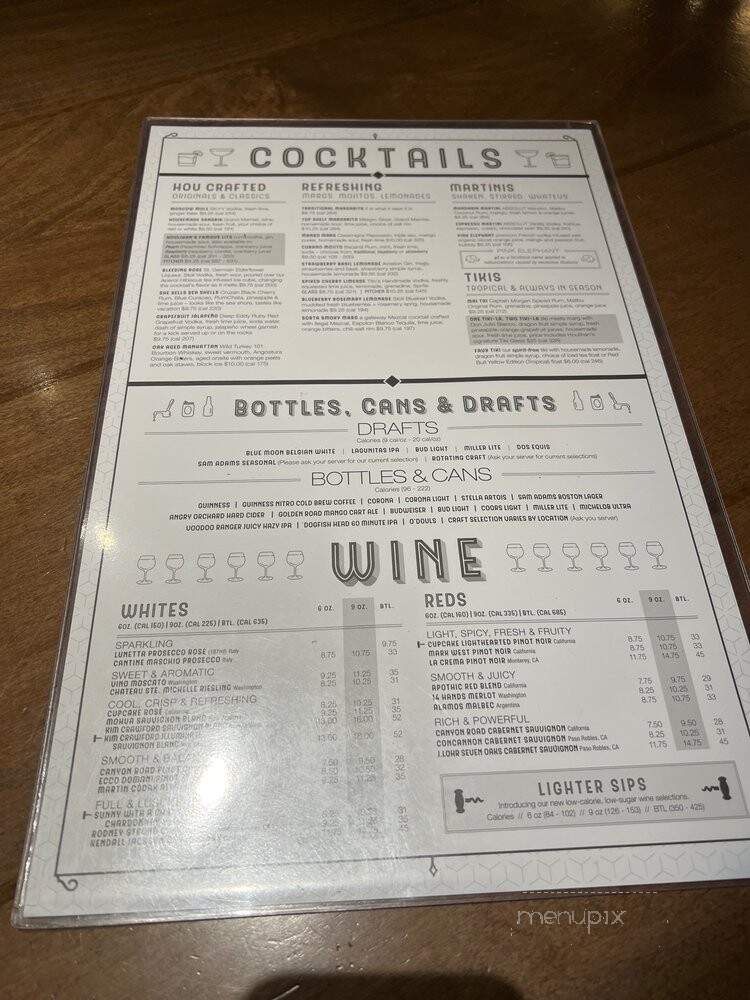 Houston's Restaurant - Overland Park, KS menu_pic