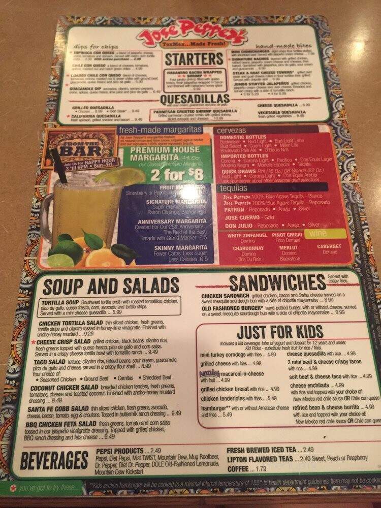 Jose Pepper's - Overland Park, KS menu_pic