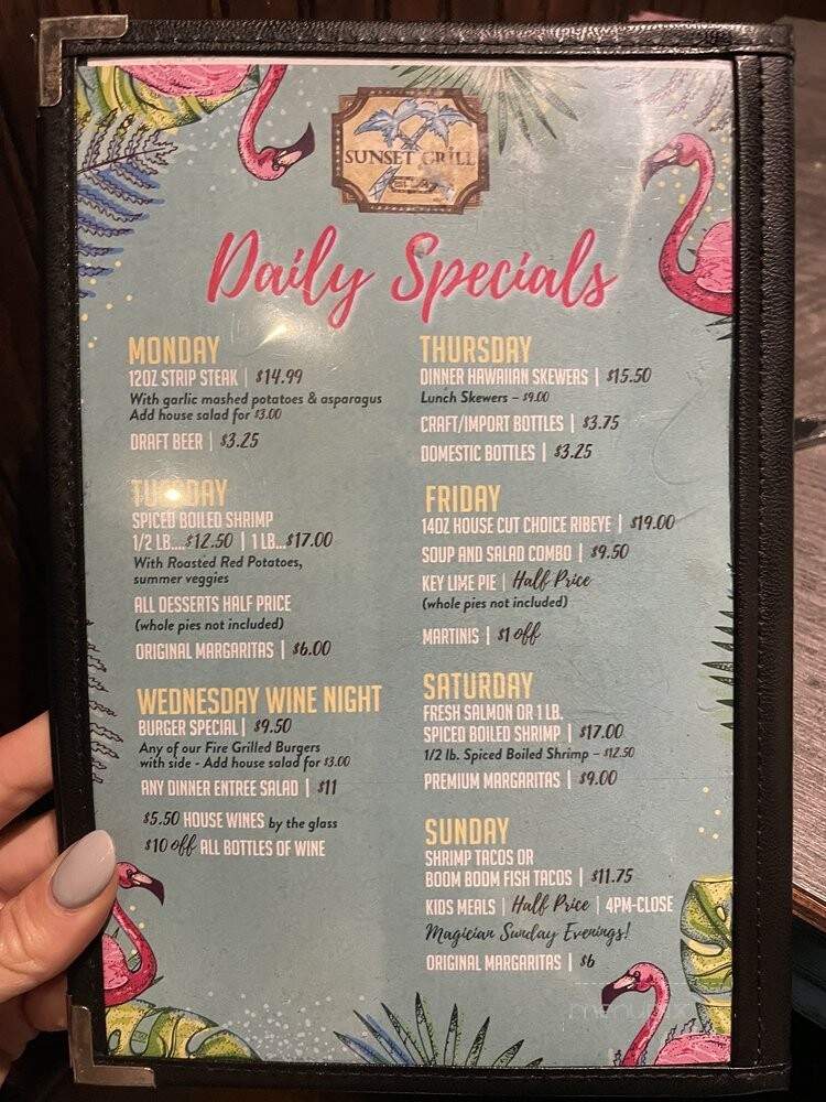 Sunset Grill - Overland Park, KS menu_pic