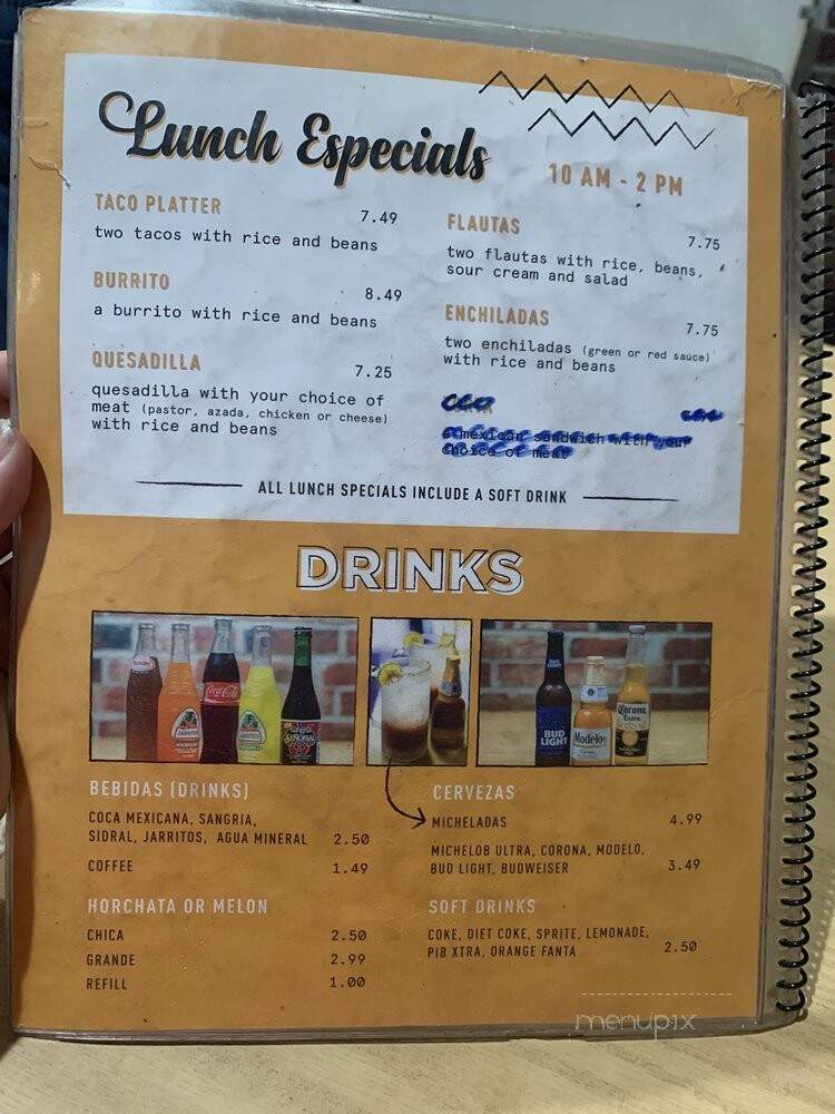 El Camino Real II - Kansas City, KS menu_pic