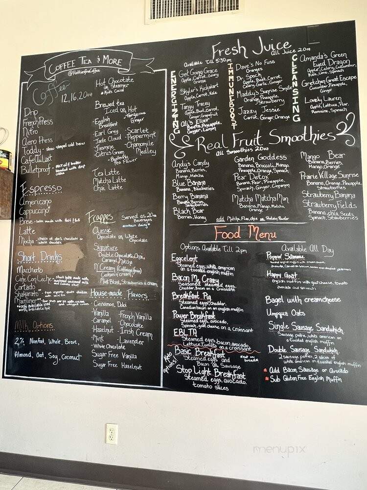 Hattie's Coffee - Prairie Village, KS menu_pic