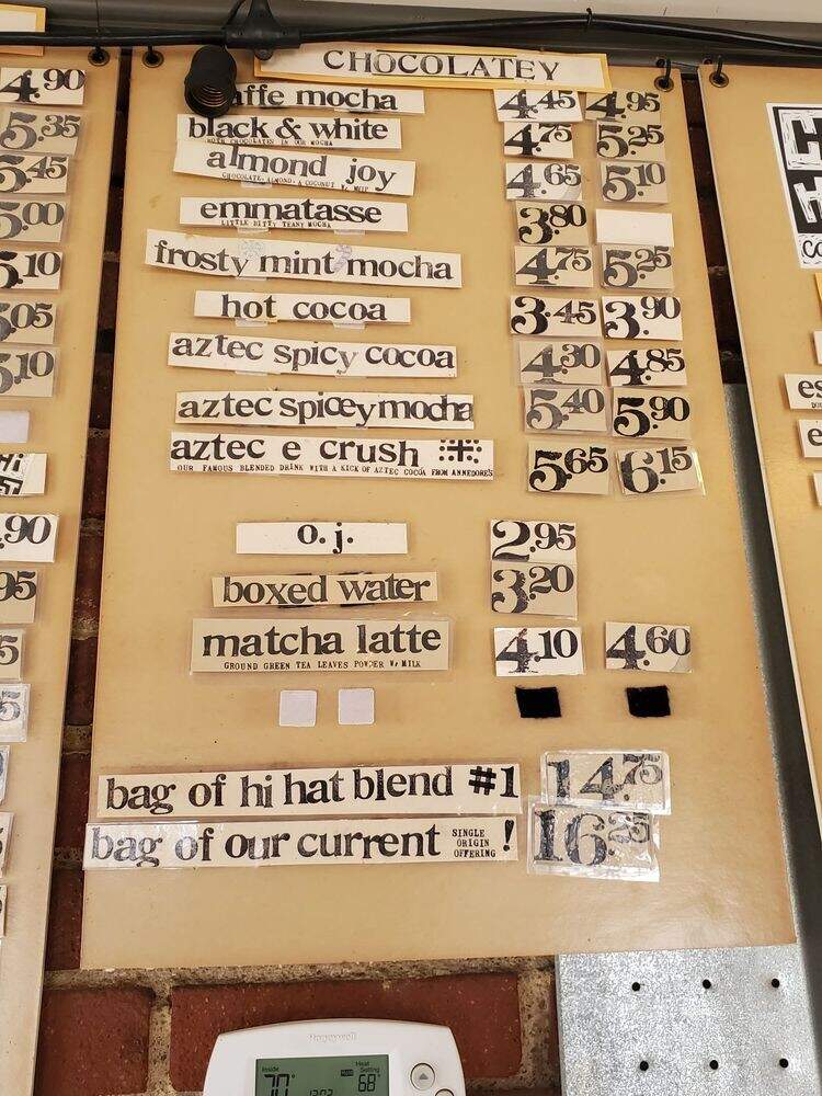 Hi Hat Coffee - Westwood Hills, KS menu_pic
