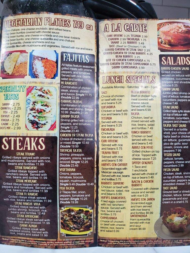 Los Amigos - Owensboro, KY menu_pic
