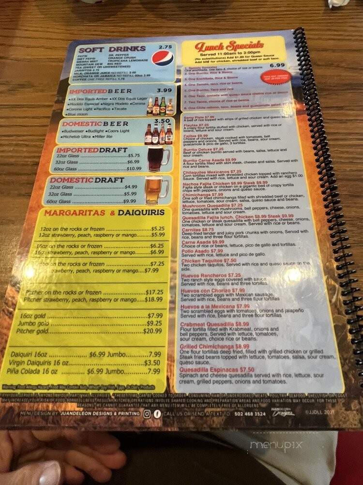 El Tarasco - Louisville, KY menu_pic