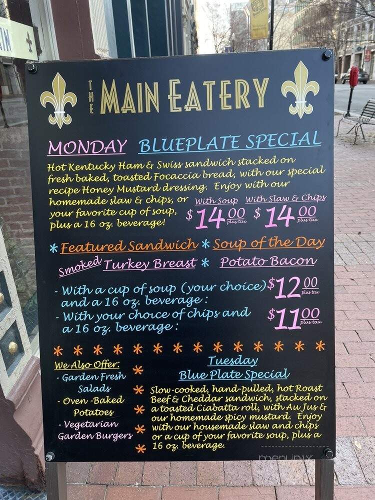 Main Eatery - Louisville, KY menu_pic