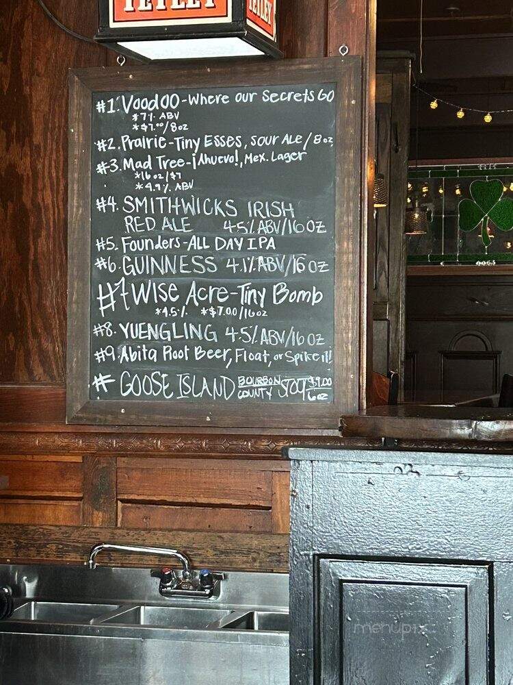 O'Shea's Traditional Irish Pub - Louisville, KY menu_pic