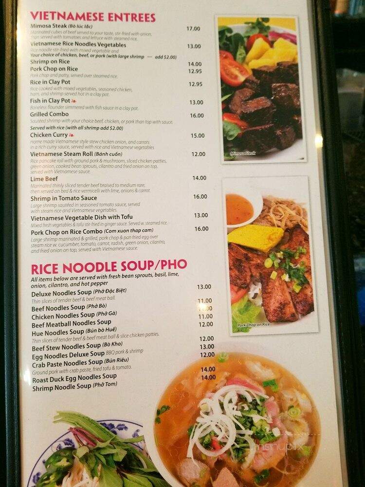Cafe Mimosa - Louisville, KY menu_pic