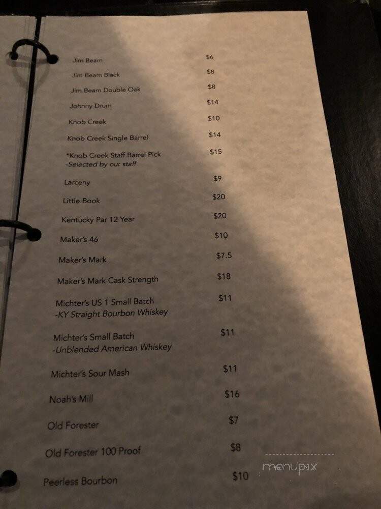 Equus Restaurant Office - Louisville, KY menu_pic