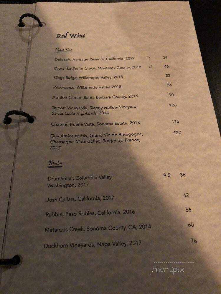 Equus Restaurant Office - Louisville, KY menu_pic