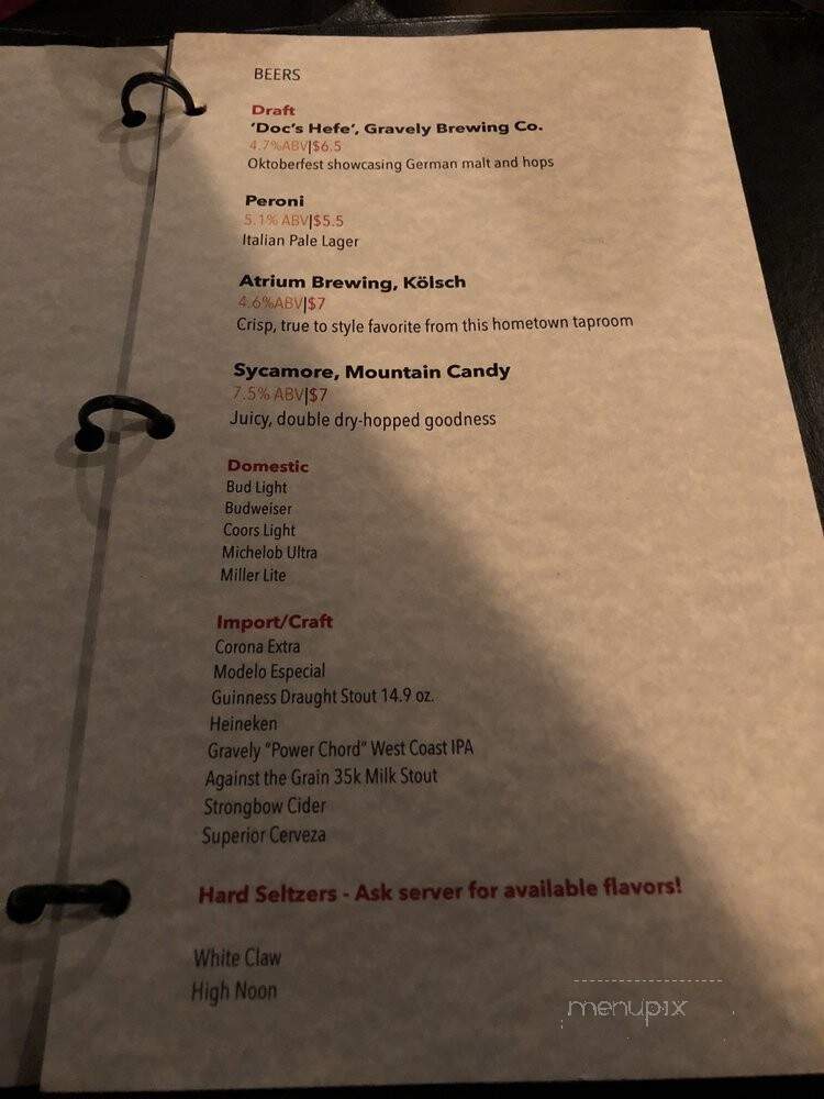 Equus Restaurant Office - Louisville, KY menu_pic