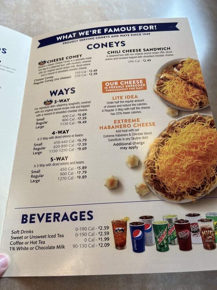 Skyline Chili - Louisville, KY menu_pic