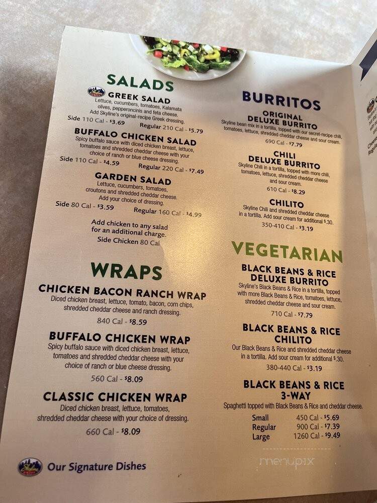 Skyline Chili - Louisville, KY menu_pic