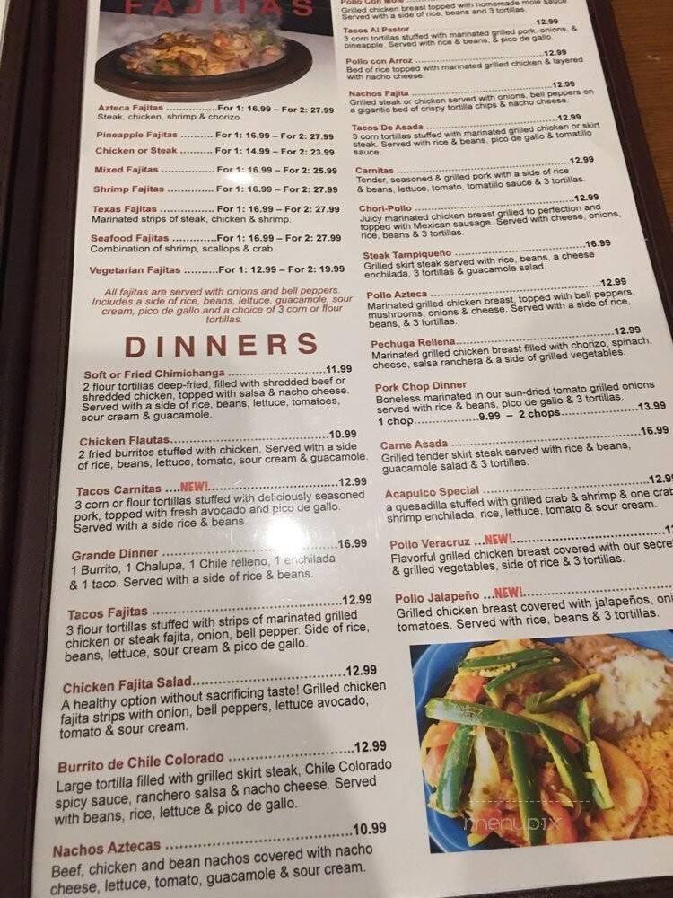 Los Aztecas - Prospect, KY menu_pic