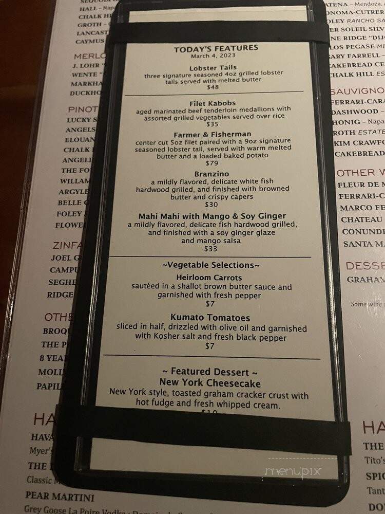 J. Alexander's - Louisville, KY menu_pic