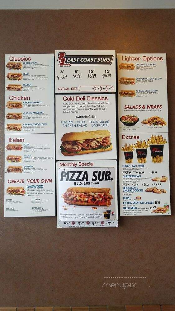 Penn Station East Coast Subs - Jeffersontown, KY menu_pic