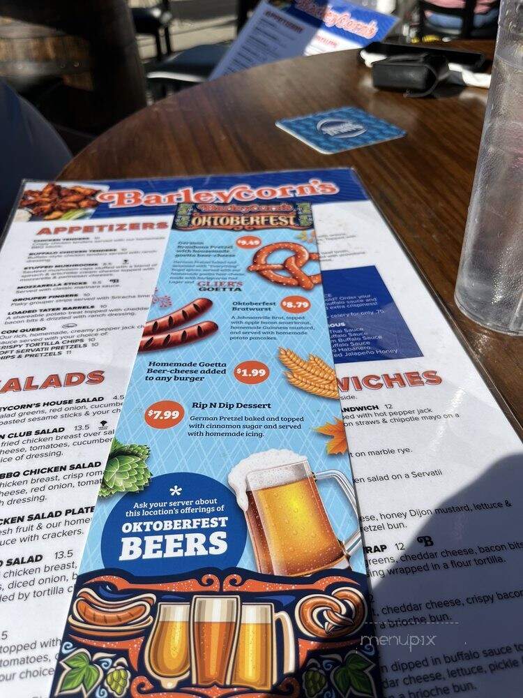 Barleycorn's - Lakeside Park, KY menu_pic