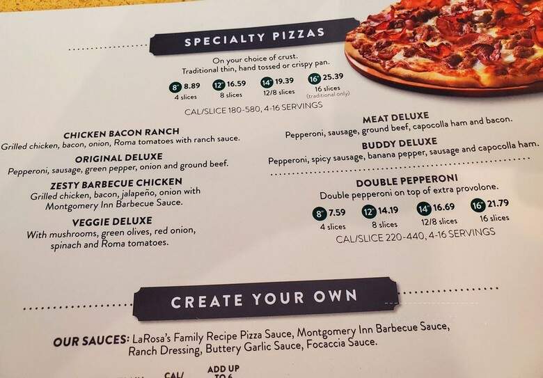 La Rosa's - Covington, KY menu_pic