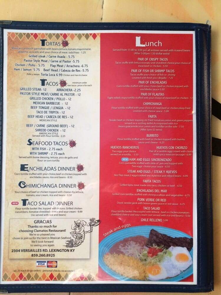 Clamatos Mexican Restaurant - Lexington, KY