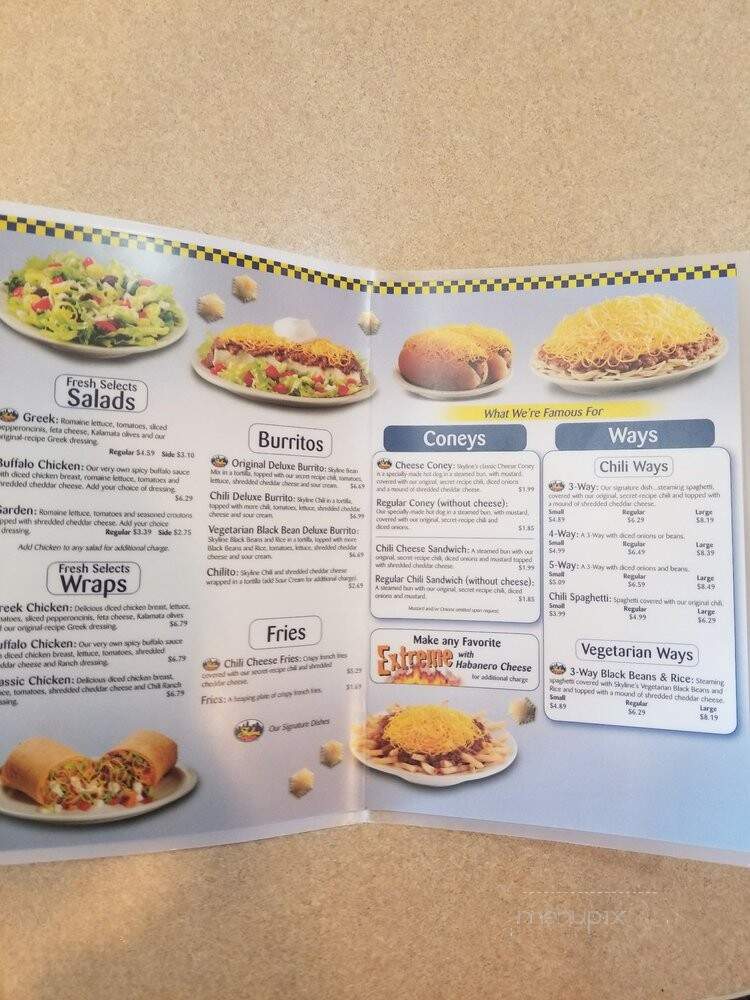 Skyline Chili - Alexandria, KY menu_pic
