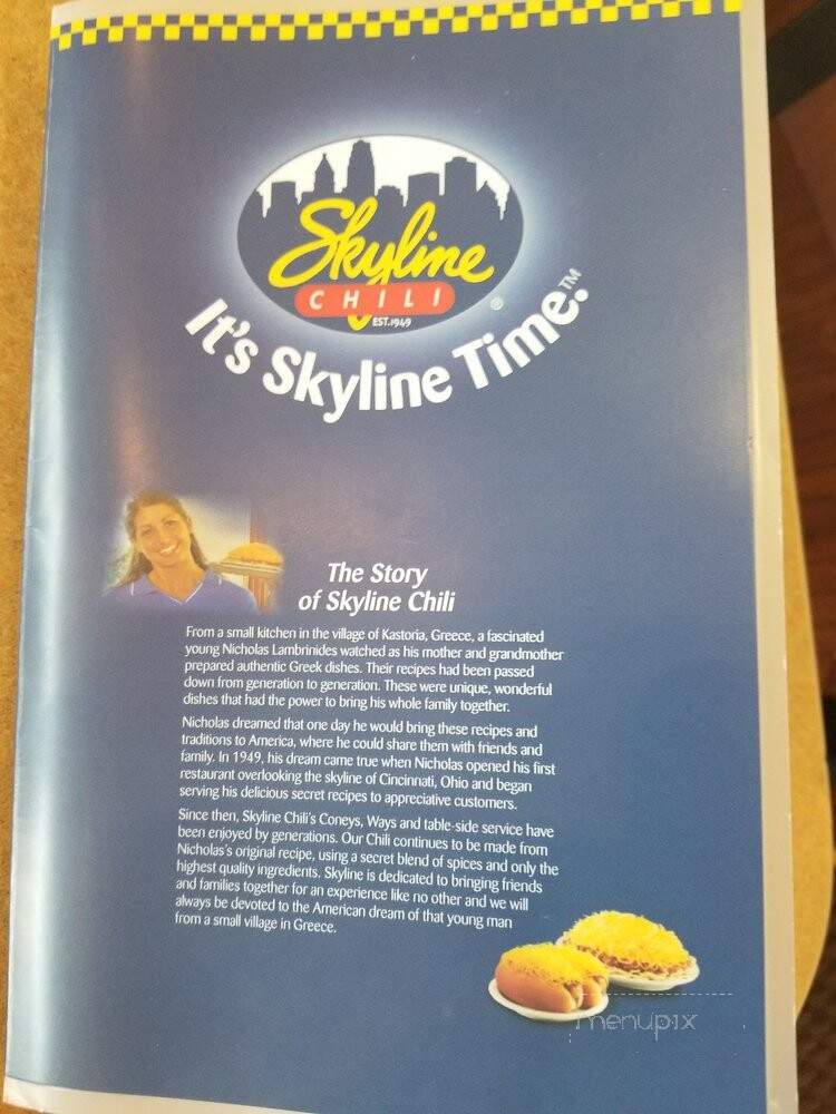 Skyline Chili - Alexandria, KY menu_pic