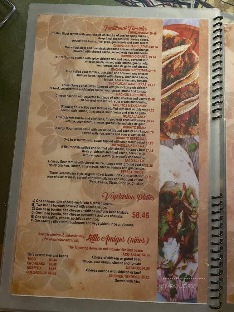 Real Hacienda Mexican Restaurant - Owensboro, KY menu_pic