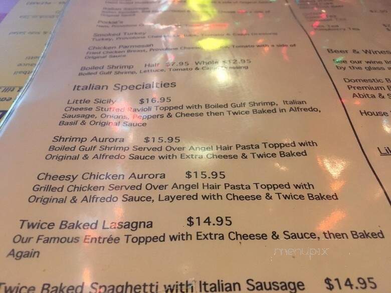 Monjunis Italian Cafe - Shreveport, LA menu_pic