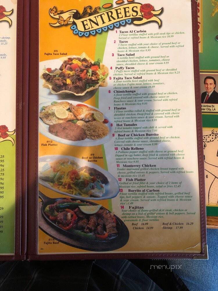 Trejo's Mexican Restaurant - Bossier City, LA menu_pic