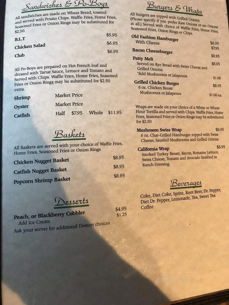 Chastain's Food & Spirits - Lake Charles, LA menu_pic