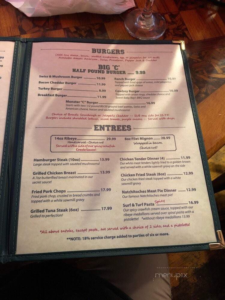 Papa's Bar & Grill - Natchitoches, LA menu_pic