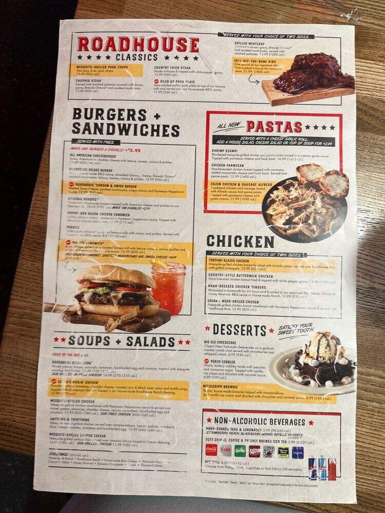 Logan's Roadhouse - Alexandria, LA menu_pic