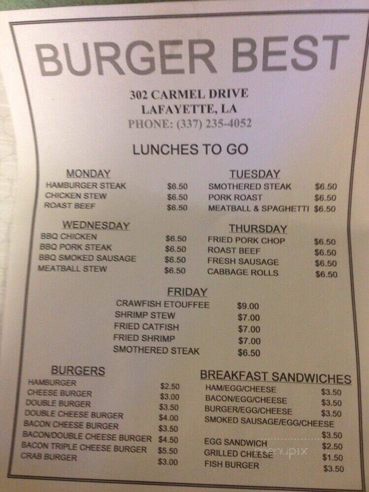 Burger Best - Lafayette, LA