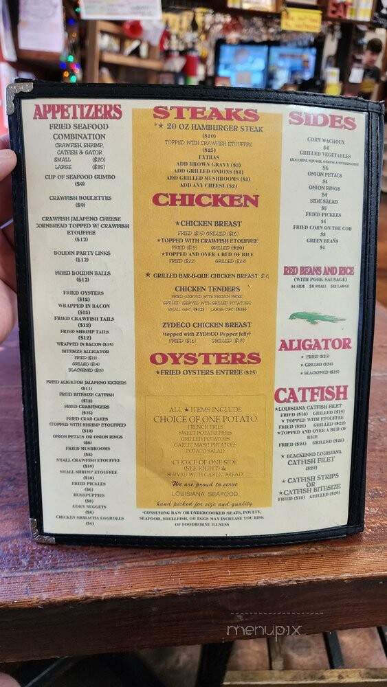 Crawfish Capital Cafe - Breaux Bridge, LA menu_pic