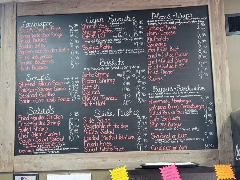 Tee Wayne's Cajun Cooking - Saint Amant, LA menu_pic