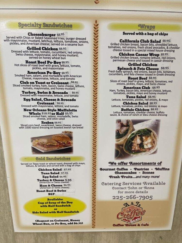 Coffee Bean - Baton Rouge, LA menu_pic