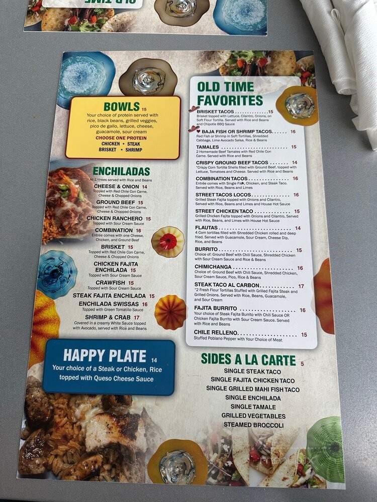 Mi Padre's Mexican Grill - Baton Rouge, LA menu_pic