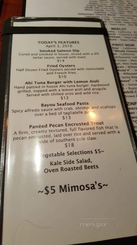 J. Alexander's - Baton Rouge, LA menu_pic