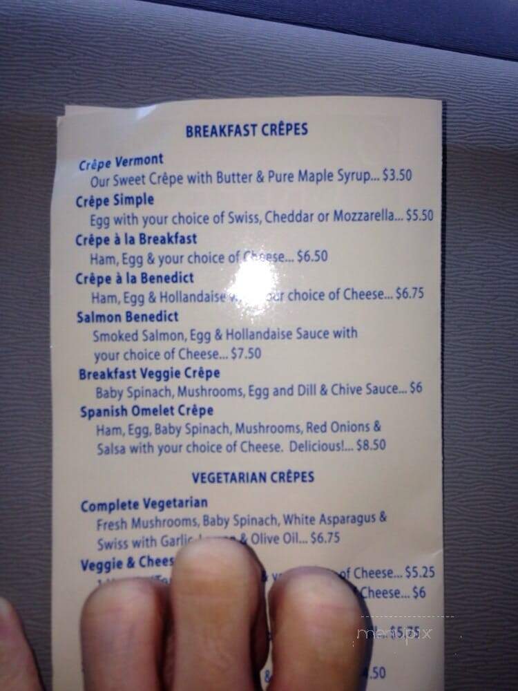 Crepes A La Cart - New Orleans, LA menu_pic