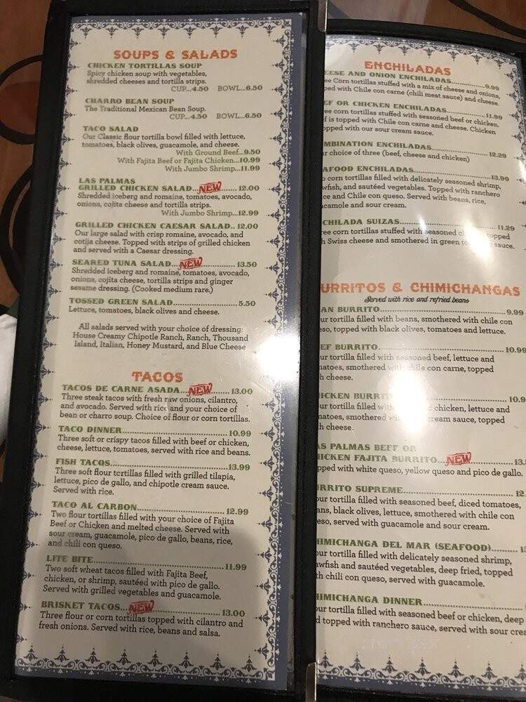 Las Palmas Mexican Restaurant - Baton Rouge, LA menu_pic