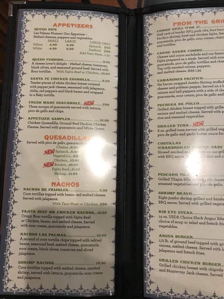 Las Palmas Mexican Restaurant - Baton Rouge, LA menu_pic