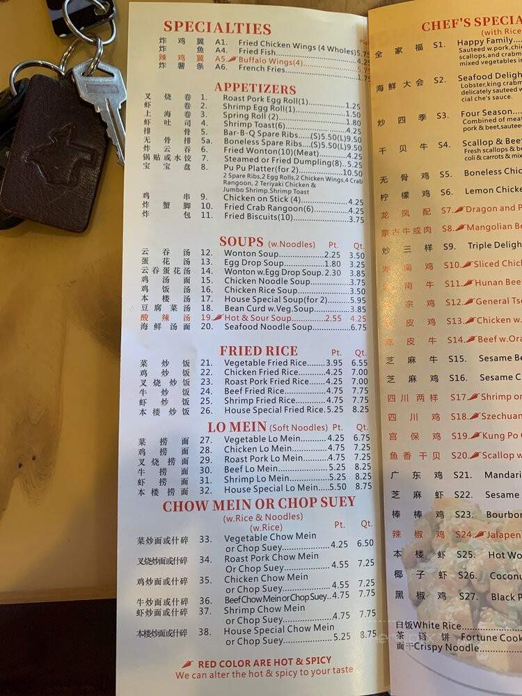 Hot Wok - Walker, LA menu_pic