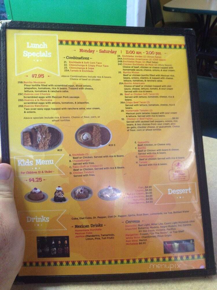 La Palma - Thibodaux, LA menu_pic