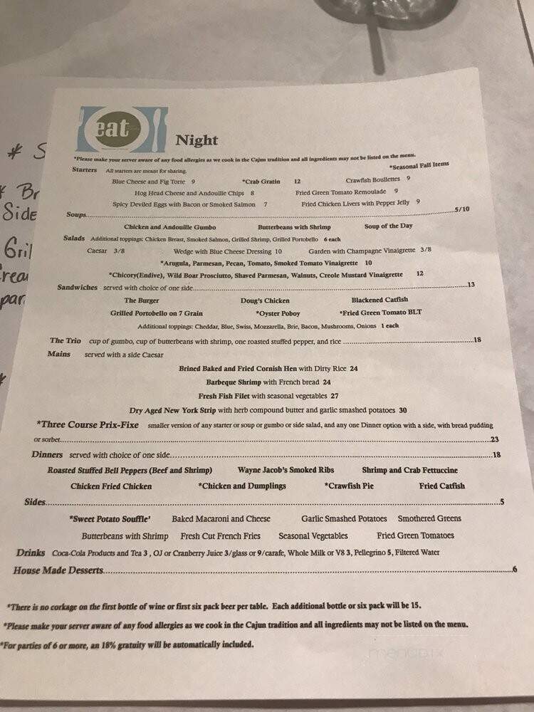 Eat Restaurant - New Orleans, LA menu_pic