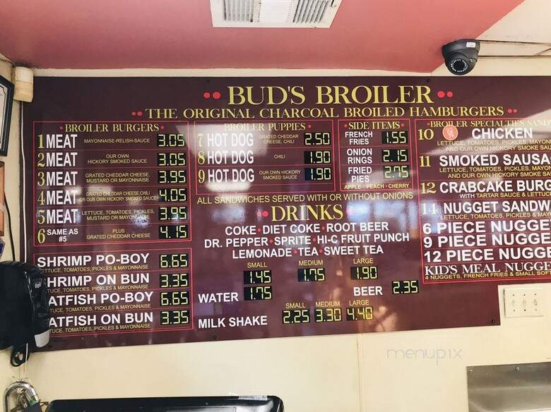 Bud's Broiler - Kenner, LA menu_pic