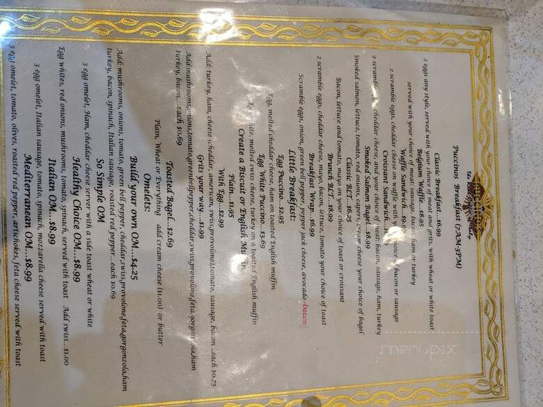 Puccino's - Metairie, LA menu_pic