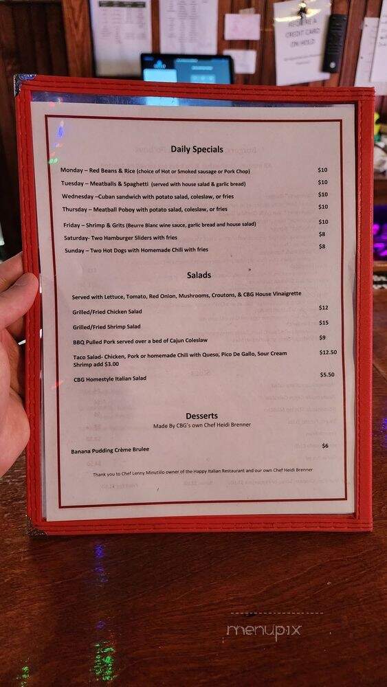 Causeway Grill - Metairie, LA menu_pic
