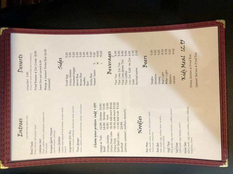 Bangkok Thai Restaurant - New Orleans, LA menu_pic