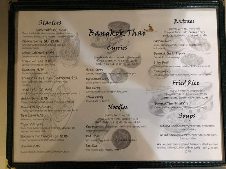 Bangkok Thai Restaurant - New Orleans, LA menu_pic