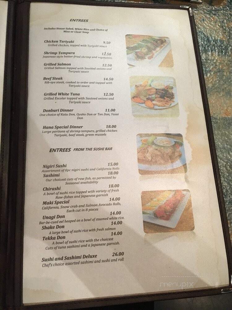 Hana Japanese Restaurant - New Orleans, LA menu_pic